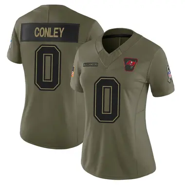 Ja'Qurious Conley Women's Limited Olive Tampa Bay Buccaneers 2025 Salute to Service Jersey