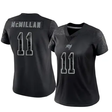 Jalen McMillan Women's Limited Black Tampa Bay Buccaneers Reflective Jersey