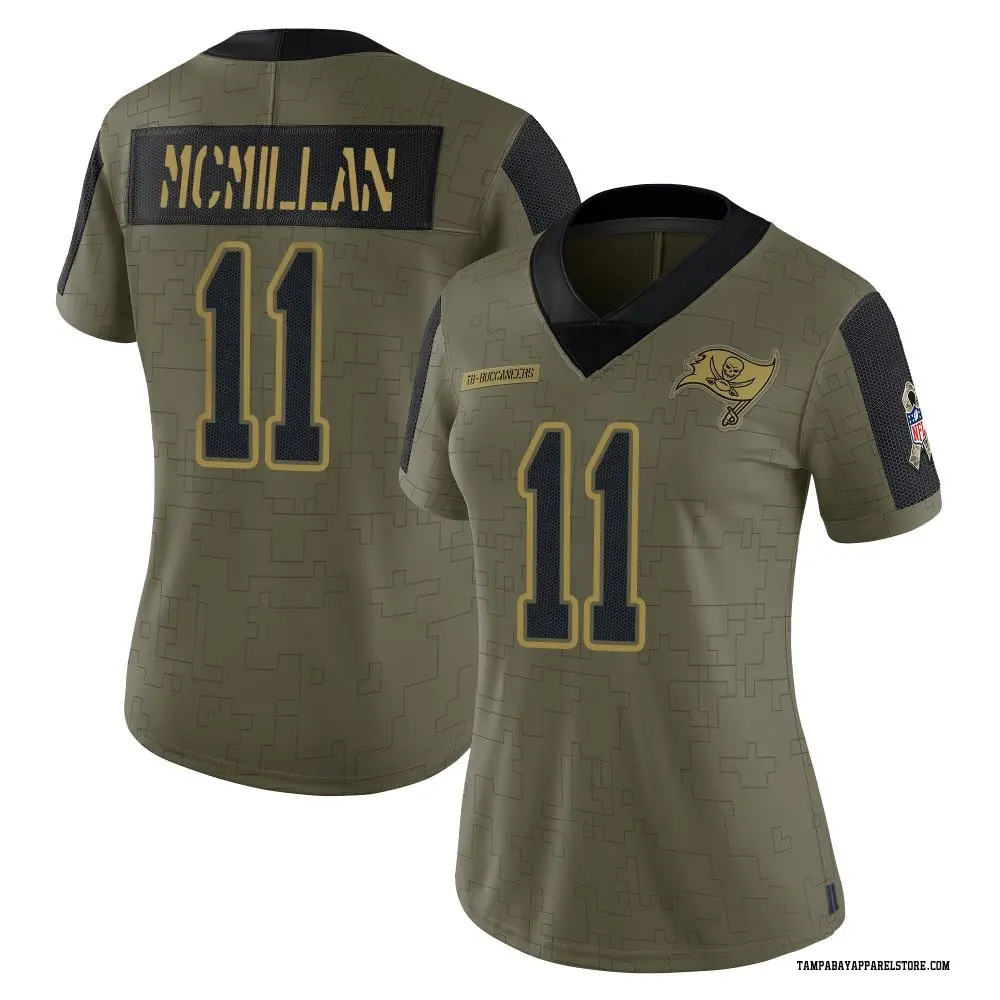 Jalen McMillan Women's Limited Olive Tampa Bay Buccaneers 2021 Salute To Service Jersey