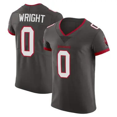 Javin Wright Men's Elite Tampa Bay Buccaneers Pewter Alternate Vapor Jersey