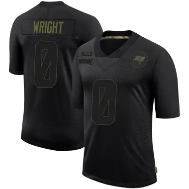 Javin Wright Men's Limited Black Tampa Bay Buccaneers 2020 Salute To Service Jersey