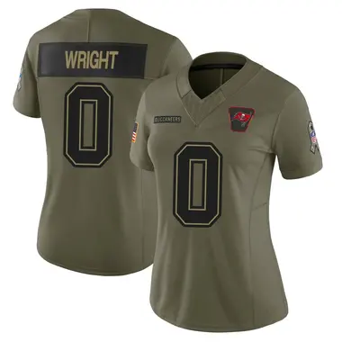 Javin Wright Women's Limited Olive Tampa Bay Buccaneers 2025 Salute to Service Jersey