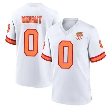 Javin Wright Youth Game White Tampa Bay Buccaneers '76 50th Season Jersey