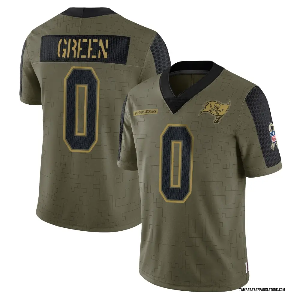 Josiah Green Youth Limited Olive Tampa Bay Buccaneers 2021 Salute To Service Jersey