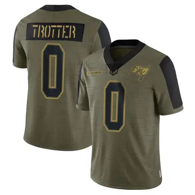 Josiah Trotter Men's Limited Olive Tampa Bay Buccaneers 2021 Salute To Service Jersey
