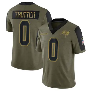 Josiah Trotter Youth Limited Olive Tampa Bay Buccaneers 2021 Salute To Service Jersey
