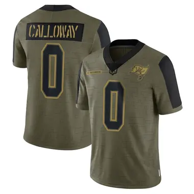 Kadarius Calloway Men's Limited Olive Tampa Bay Buccaneers 2021 Salute To Service Jersey