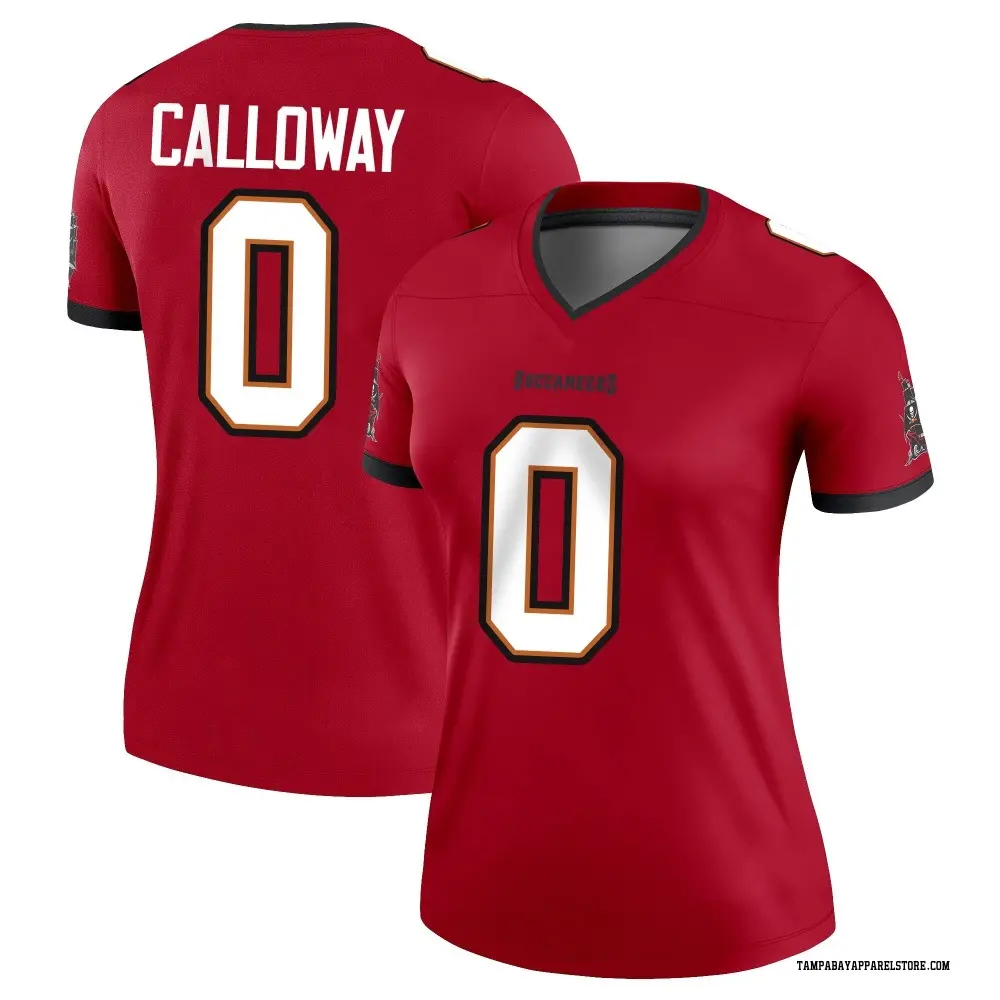 Kadarius Calloway Women's Legend Red Tampa Bay Buccaneers Jersey