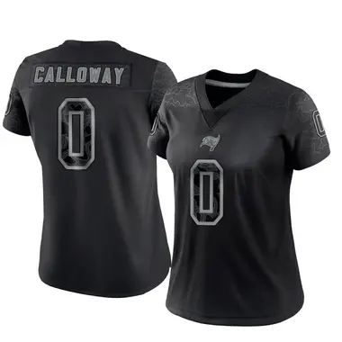 Kadarius Calloway Women's Limited Black Tampa Bay Buccaneers Reflective Jersey