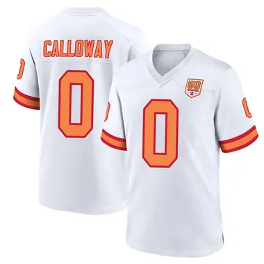 Kadarius Calloway Youth Game White Tampa Bay Buccaneers '76 50th Season Jersey