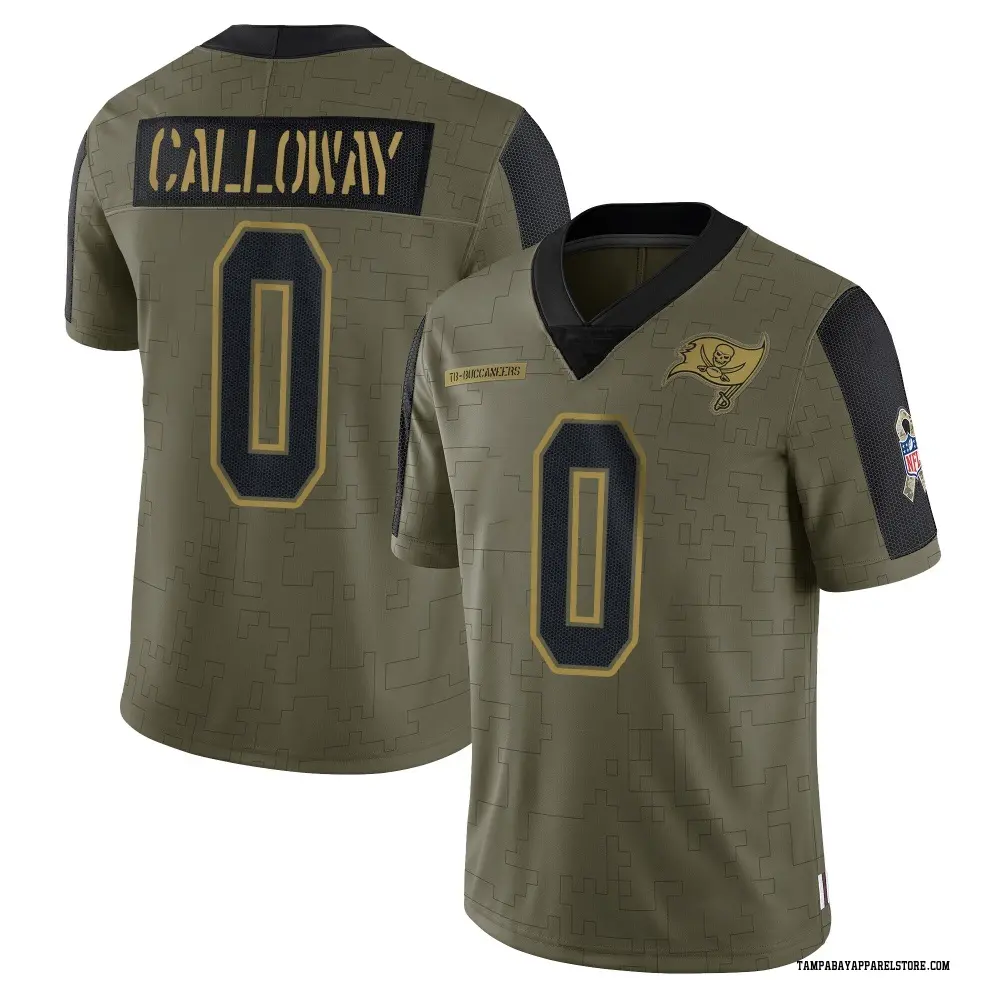 Kadarius Calloway Youth Limited Olive Tampa Bay Buccaneers 2021 Salute To Service Jersey