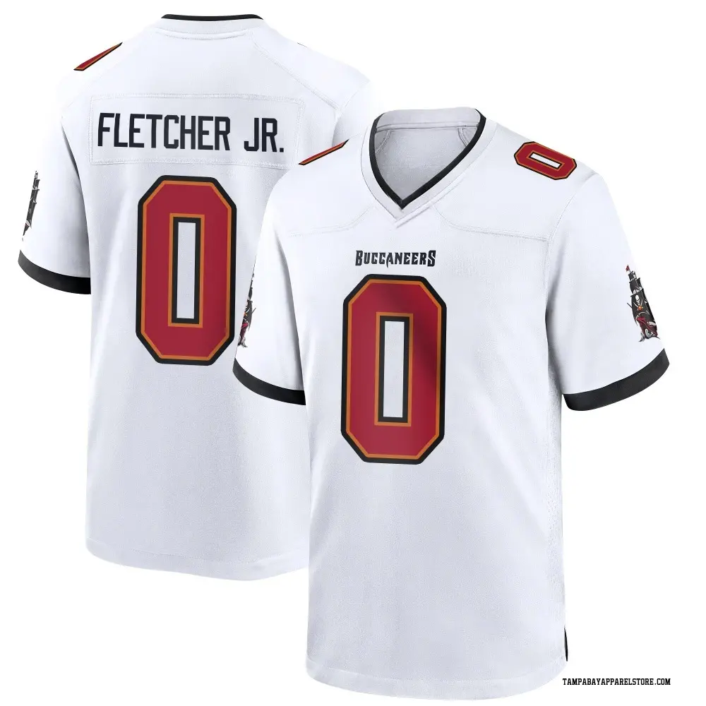 Kenny Fletcher Jr. Men's Game White Tampa Bay Buccaneers Jersey