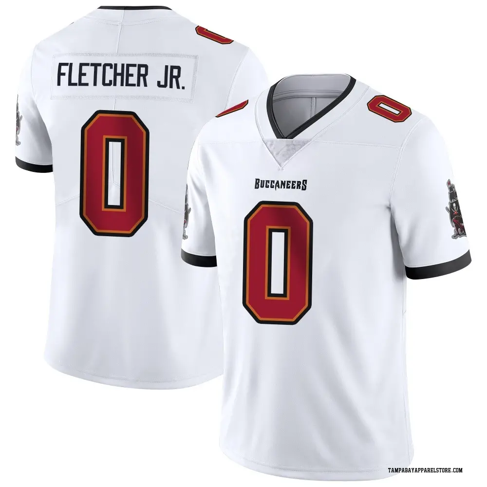Kenny Fletcher Jr. Men's Limited White Tampa Bay Buccaneers Vapor Untouchable Jersey