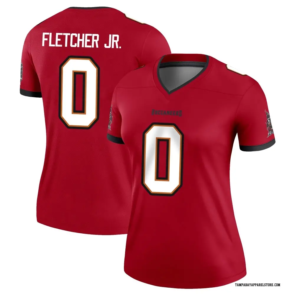 Kenny Fletcher Jr. Women's Legend Red Tampa Bay Buccaneers Jersey