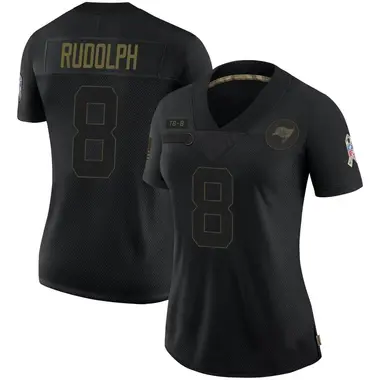 Kyle Rudolph Women's Limited Black Tampa Bay Buccaneers 2020 Salute To Service Jersey