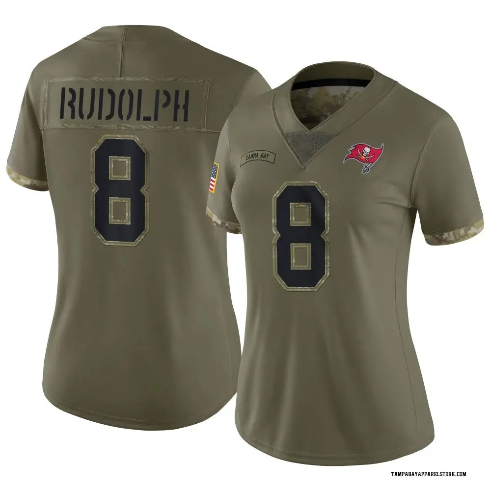 Kyle Rudolph Women's Limited Olive Tampa Bay Buccaneers 2022 Salute To Service Jersey