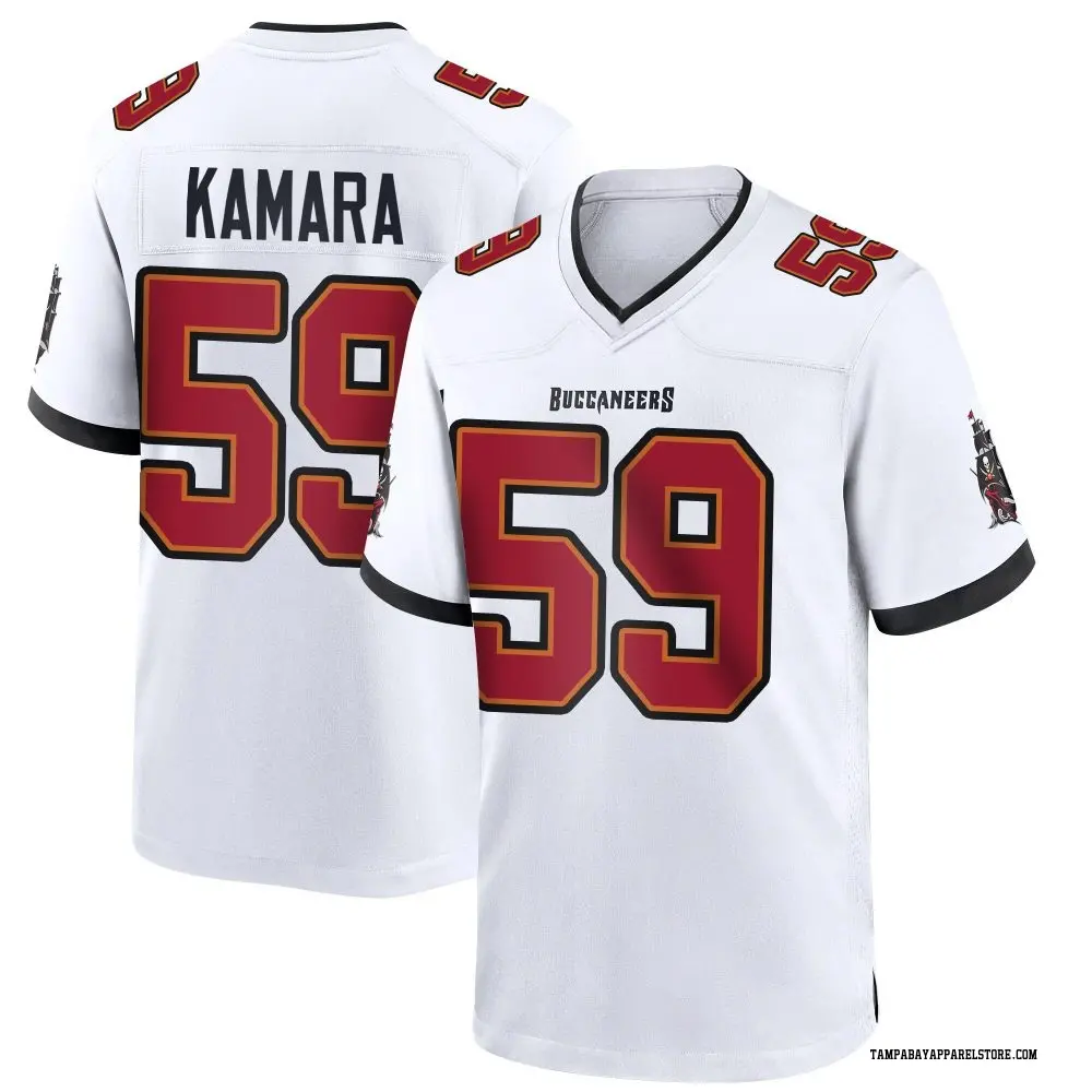 Mohamed Kamara Men's Game White Tampa Bay Buccaneers Jersey
