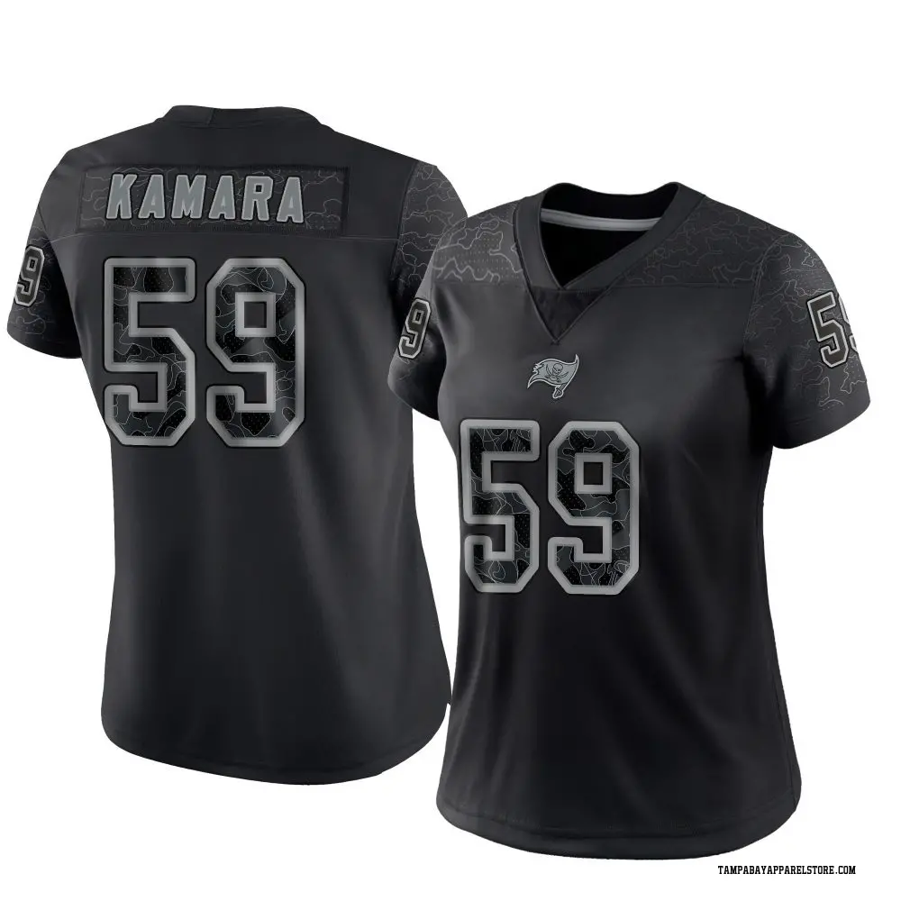 Mohamed Kamara Women's Limited Black Tampa Bay Buccaneers Reflective Jersey