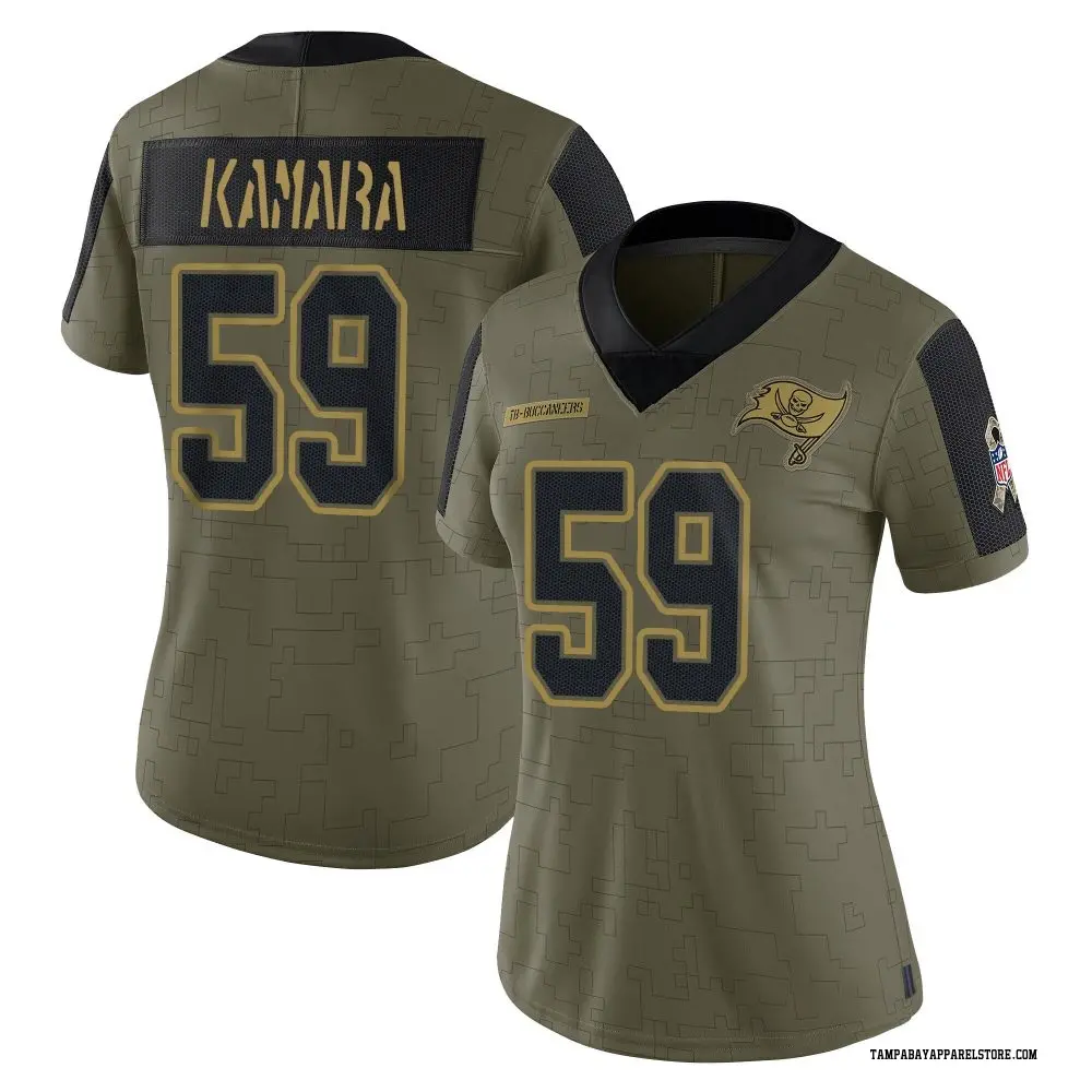 Mohamed Kamara Women's Limited Olive Tampa Bay Buccaneers 2021 Salute To Service Jersey