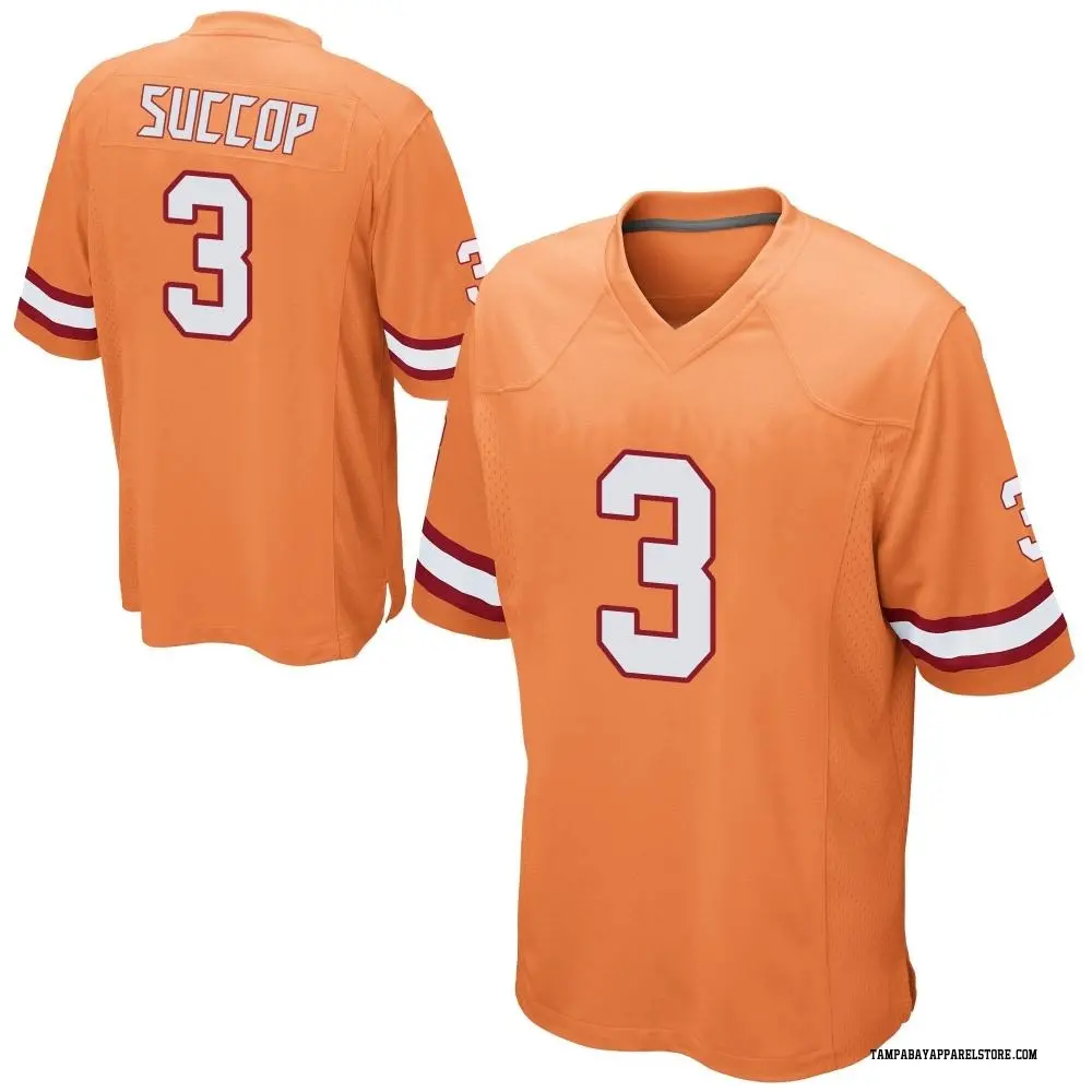Ryan Succop Men's Game Orange Tampa Bay Buccaneers Alternate Jersey