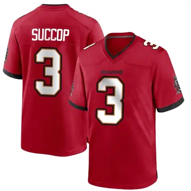 Ryan Succop Men's Game Red Tampa Bay Buccaneers Team Color Jersey