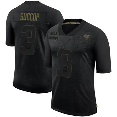Ryan Succop Men's Limited Black Tampa Bay Buccaneers 2020 Salute To Service Jersey