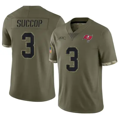 Ryan Succop Men's Limited Olive Tampa Bay Buccaneers 2022 Salute To Service Jersey