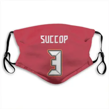 Ryan Succop Name & Number Red Tampa Bay Buccaneers Face Mask