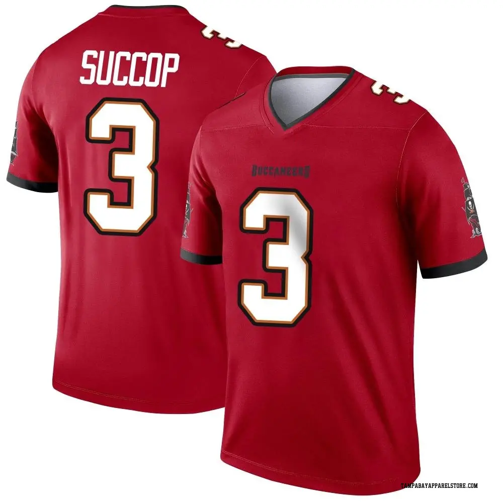 Ryan Succop Youth Legend Red Tampa Bay Buccaneers Jersey