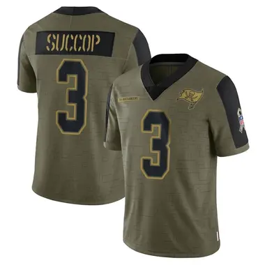 Ryan Succop Youth Limited Olive Tampa Bay Buccaneers 2021 Salute To Service Jersey