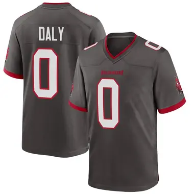 Scott Daly Men's Game Tampa Bay Buccaneers Pewter Alternate Jersey