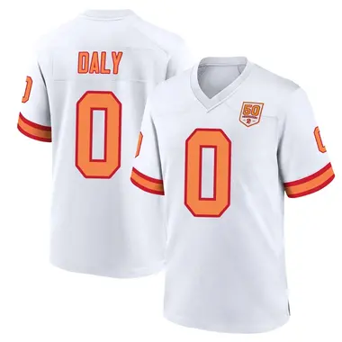 Scott Daly Men's Game White Tampa Bay Buccaneers '76 50th Season Jersey