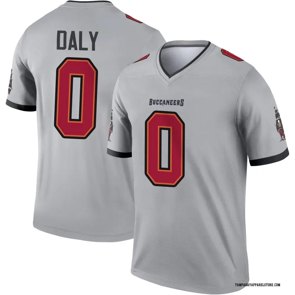 Scott Daly Men's Legend Gray Tampa Bay Buccaneers Inverted Jersey