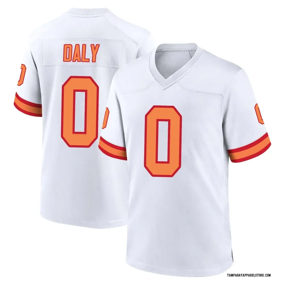 Scott Daly Youth Game White Tampa Bay Buccaneers '76 Jersey