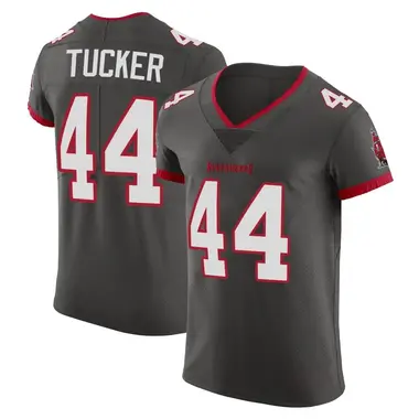 Sean Tucker Men's Elite Tampa Bay Buccaneers Pewter Alternate Vapor Jersey