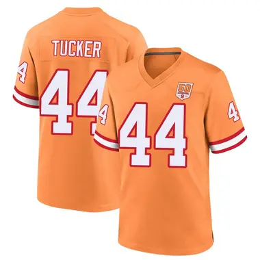 Sean Tucker Men's Game Cream Tampa Bay Buccaneers sicle 50th Season Jersey