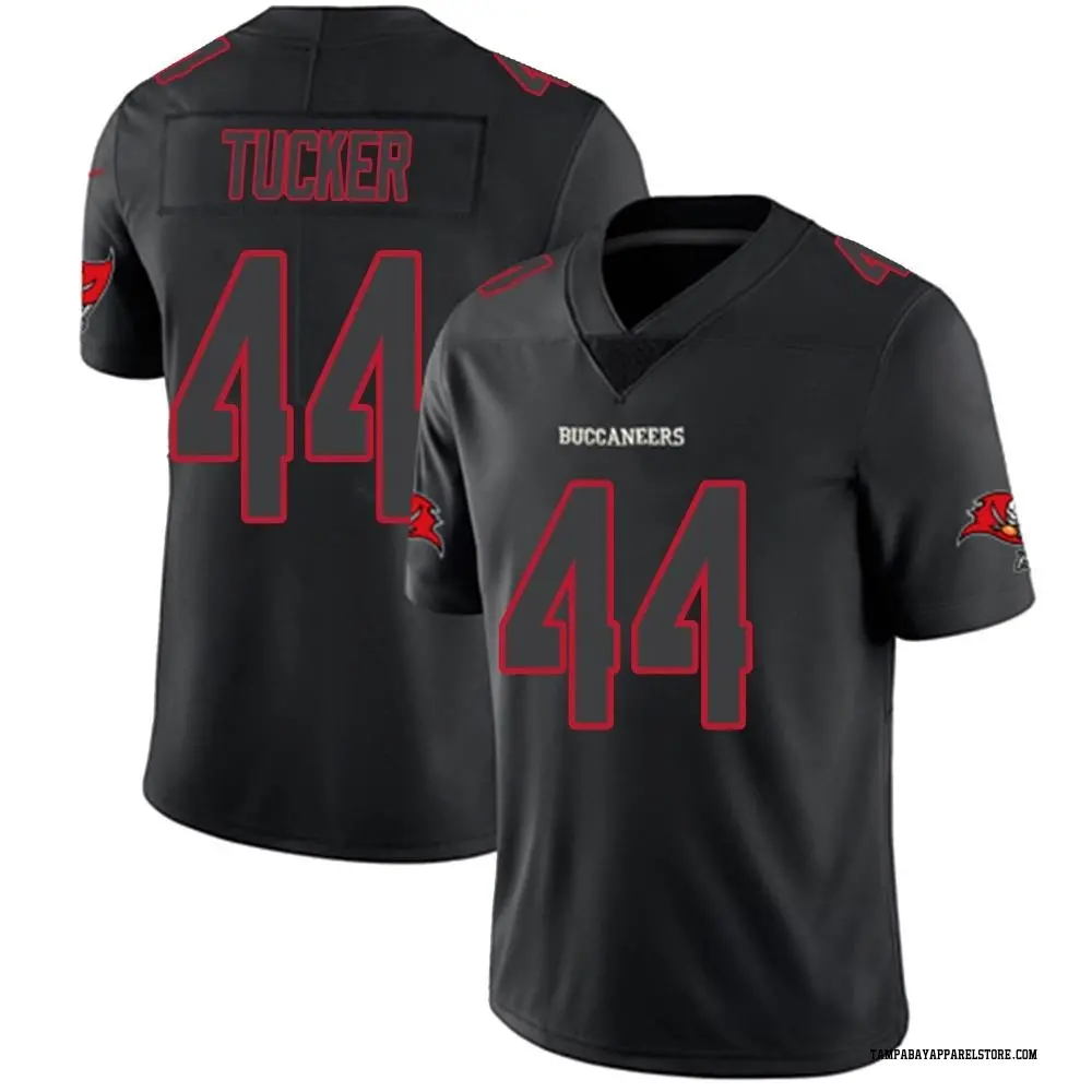 Sean Tucker Men's Limited Black Impact Tampa Bay Buccaneers Jersey