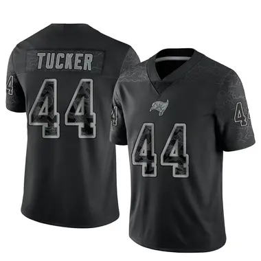 Sean Tucker Men's Limited Black Tampa Bay Buccaneers Reflective Jersey