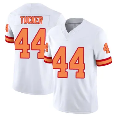 Sean Tucker Men's Limited White Tampa Bay Buccaneers '76 Vapor F.U.S.E. Jersey