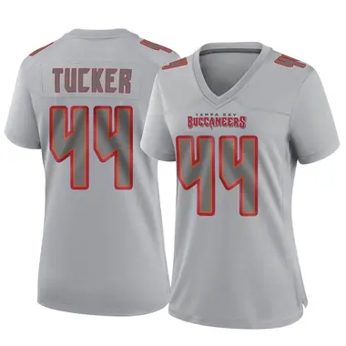 Sean Tucker Women's Game Gray Tampa Bay Buccaneers Atmosphere Fashion Jersey