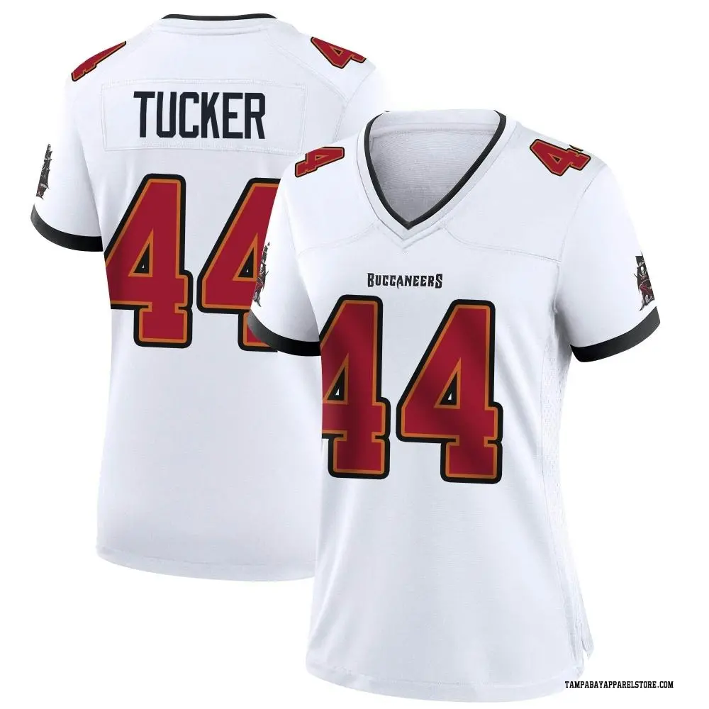 Sean Tucker Women's Game White Tampa Bay Buccaneers Jersey