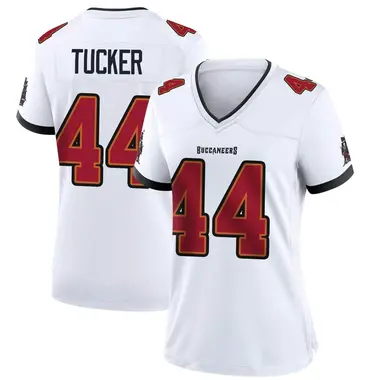 Sean Tucker Women's Game White Tampa Bay Buccaneers Jersey