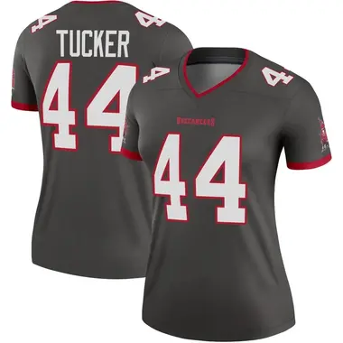 Sean Tucker Women's Legend Tampa Bay Buccaneers Pewter Alternate Jersey