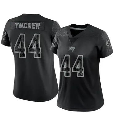 Sean Tucker Women's Limited Black Tampa Bay Buccaneers Reflective Jersey