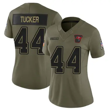 Sean Tucker Women's Limited Olive Tampa Bay Buccaneers 2025 Salute to Service Jersey