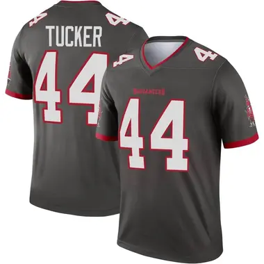 Sean Tucker Youth Legend Tampa Bay Buccaneers Pewter Alternate Jersey