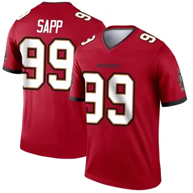 Warren Sapp Youth Legend Red Tampa Bay Buccaneers Jersey