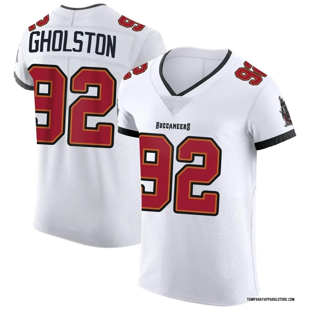 William Gholston Men's Elite White Tampa Bay Buccaneers Vapor Jersey