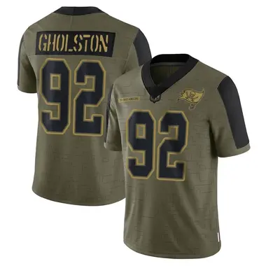 William Gholston Men's Limited Olive Tampa Bay Buccaneers 2021 Salute To Service Jersey
