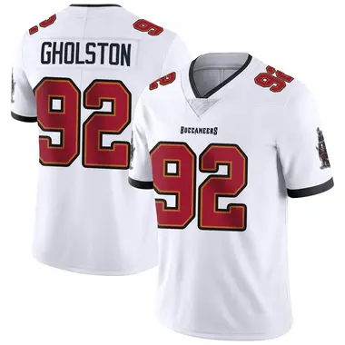 William Gholston Men's Limited White Tampa Bay Buccaneers Vapor Untouchable Jersey